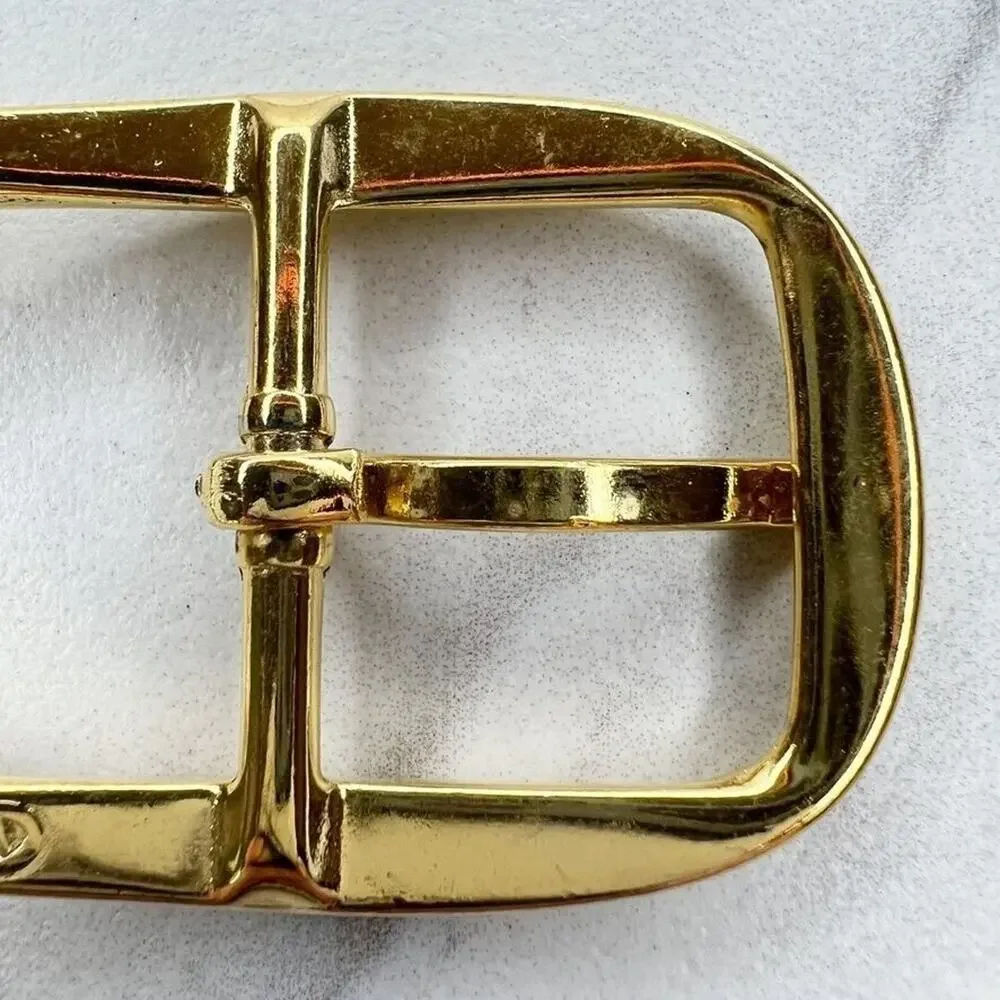Vintage Gold Tone Simple Basic Belt Buckle for up to 1 Inch Belt